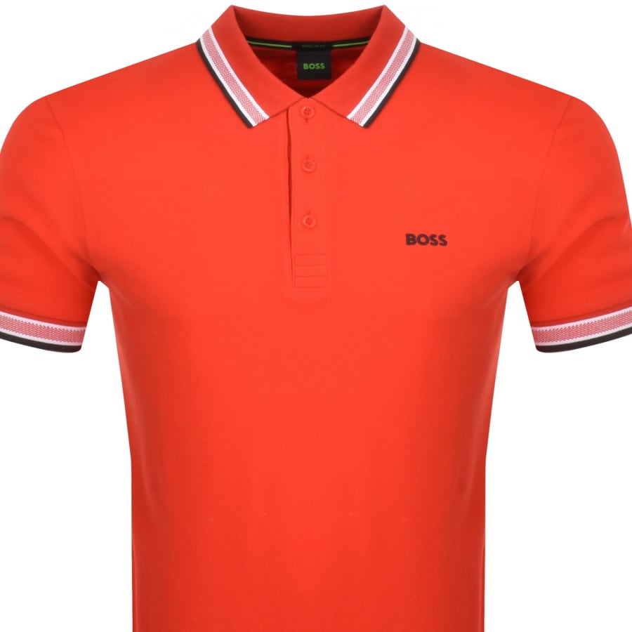 BOSS Paddy Polo T Shirt Red